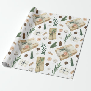 Holiday Gifts Vintage Style Wrapping Paper