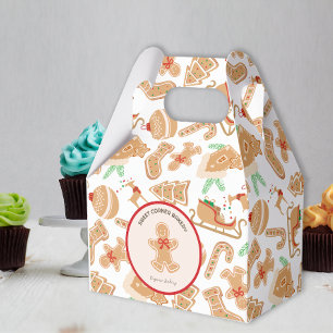 Holiday Gingerbread Baking Cooking Utensil Bakery Favour Box