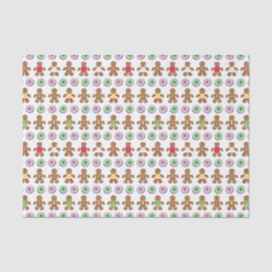 Holiday Gingerbread People and Candy Tissue Paper