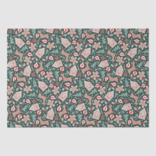 Holiday Gingerbread, Reindeer, & Christmas Tree Tissue Paper