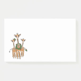 Holiday Giraffes Post-it Notes