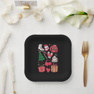Holiday Girls Cute Costume Funny Christmas Paper Plate