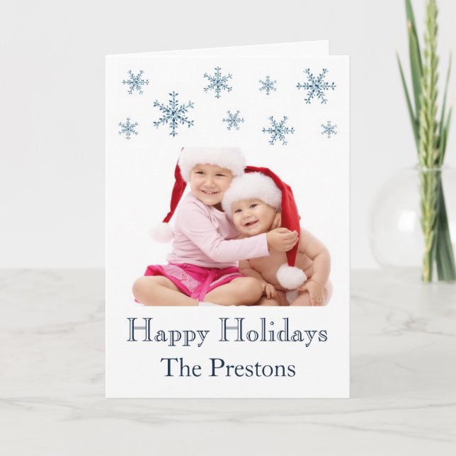 Holiday Glamour White Card (Front)
