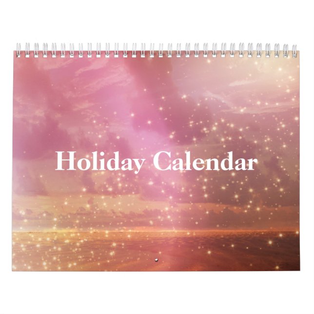 Holiday Glitter Christmas Decor 2024 Calendar (Cover)