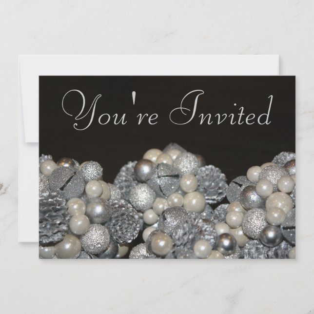 Holiday Glitter Invitation (Front)