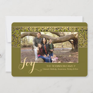 Holiday Glitz Horizontal Photo Card