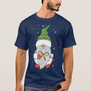 Holiday Gnome Candy Canes Christmas Matching Gnome T-Shirt