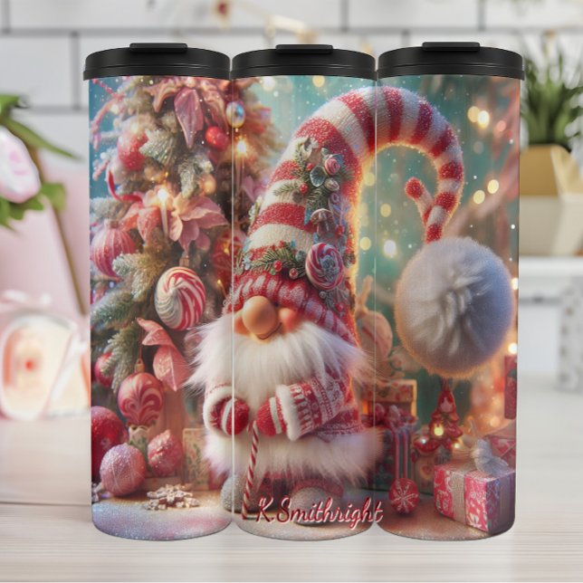 Holiday Gnome with Presents Thermal Tumbler (Creator Uploaded)