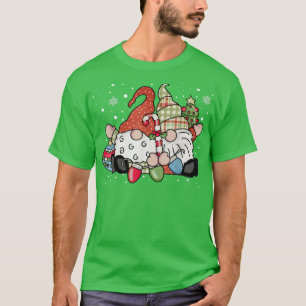 Holiday Gnomes Christmas Lights Candy Cane Xmas Pa T-Shirt