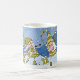 Holiday Gnomes Fox Bird Presents Mug