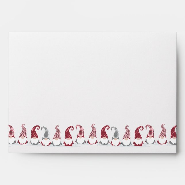 Holiday Gnomes in the snow design Envelope (Front)