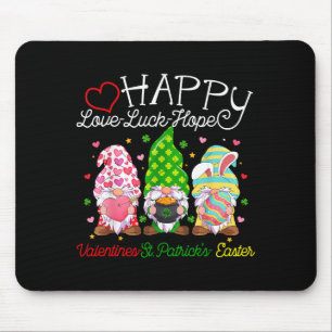 Holiday Gnomes Valentine St Patricks Easter Love L Mouse Mat