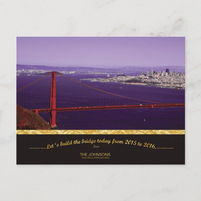 Holiday Golden Gate Bridge & San Francisco skyline (Front)