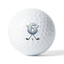 Holiday Golf Balls Alpha-Number 6