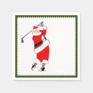 Holiday Golf Party Napkin