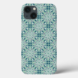 Holiday green boho iPhone case