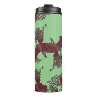 Holiday Green Floral tumbler