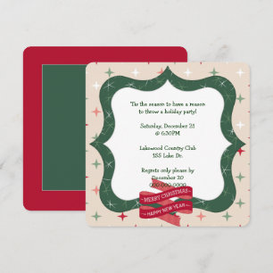 Holiday Green Frame for Party Invitation