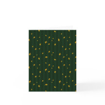 Holiday Green Yellow Star Stripe Christmas