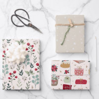 Holiday Greenery Berries Stars Country 