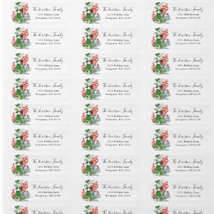 Holiday Greenery Return Address