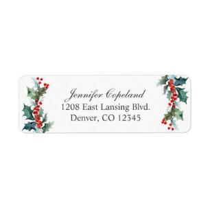 Holiday Greenery Watercolor Botanical