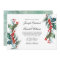 Holiday Greenery Watercolor Wedding Invitation