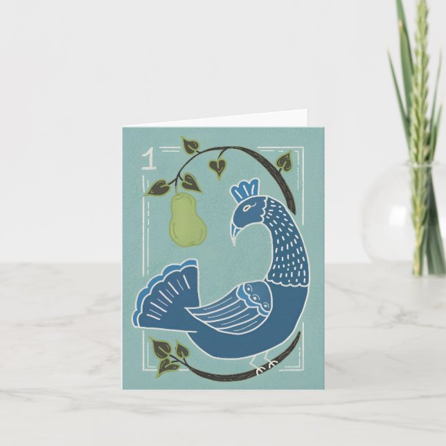 Holiday greeting card, Christmas, 12 days Card (Front)