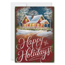 holiday greeting card, Christmas card