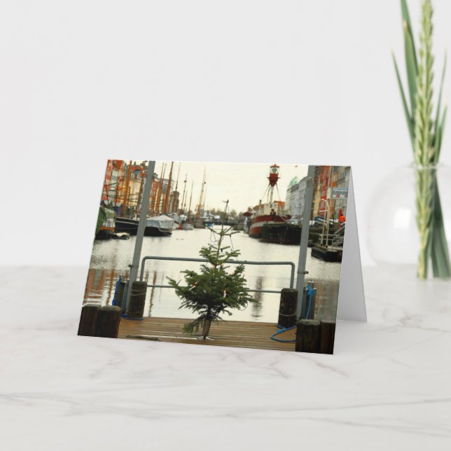 Holiday Greeting Card - Copenhagen Christmas Tree (Front)