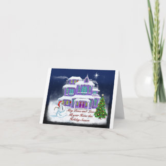 Holiday greeting card design Snowman