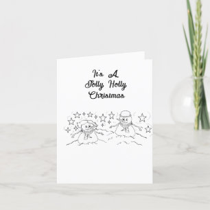 Holiday Greeting Card : Mr. & Mrs . Frosty