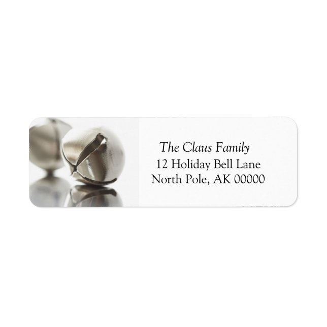 Holiday Greeting Card Return Address Sticker (Front)