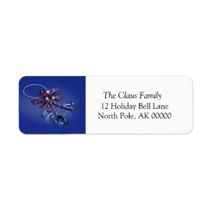 Holiday Greeting Card Self Addressed Label