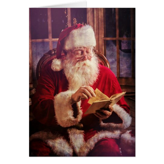 Holiday Greeting Card with Santa Claus