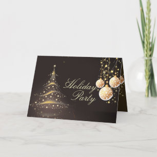 Holiday Greeting Cards, Christmas Tree+Ornaments Card
