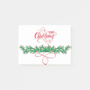 Holiday Greeting Post-it Notes