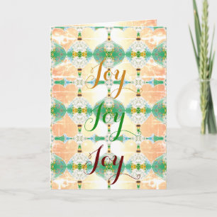 Holiday Greeting w Christmas Ornament Design Blank Card