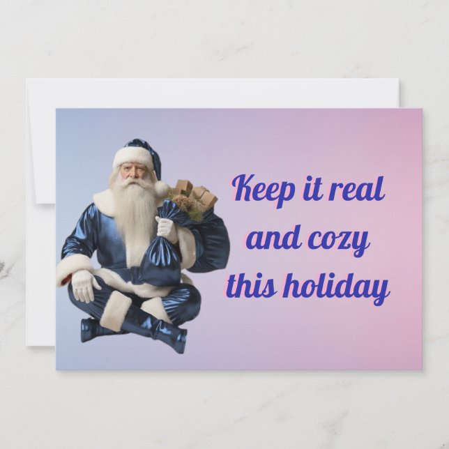 Holiday greeting with happy party  (Front)