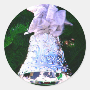 Holiday Greetings_ Classic Round Sticker