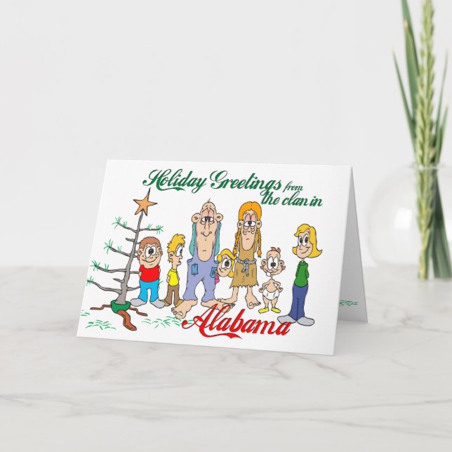 Holiday Greetings from Alabama Card (Front)