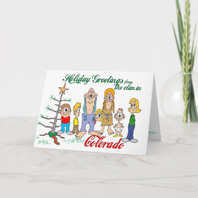 Holiday Greetings from Colorado Card (Front)