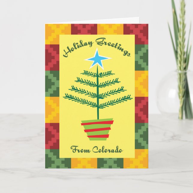 Holiday Greetings From Colorado Card (Front)