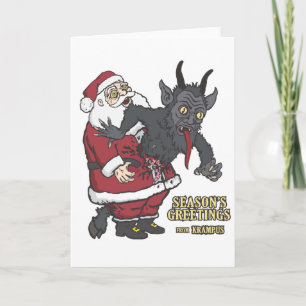 Holiday Greetings from Krampus (and Santa) Card