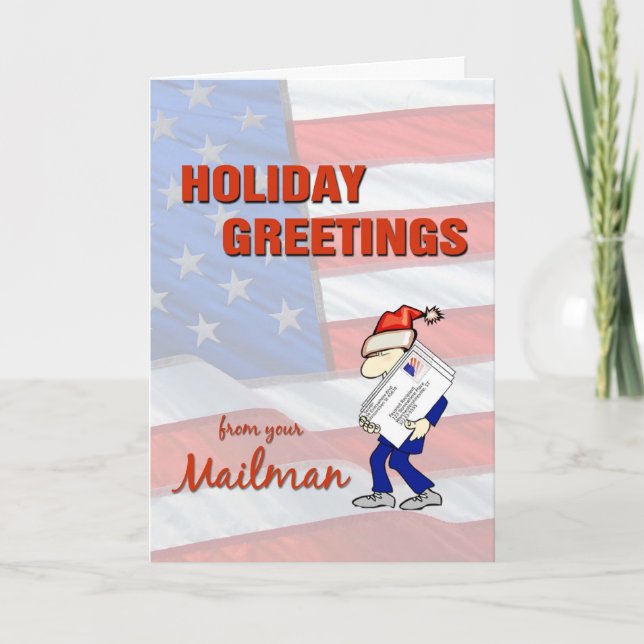 Holiday Greetings from Mailman Card (Front)