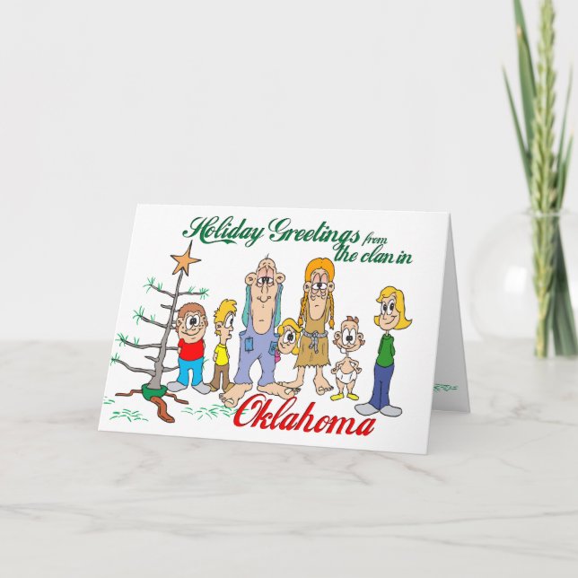 Holiday Greetings from Oklahoma Card (Front)