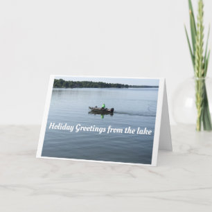 **HOLIDAY GREETINGS FROM THE LAKE** CHRISTMAS CARD
