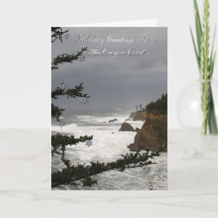 Holiday Greetings From The Oregon Coast Card