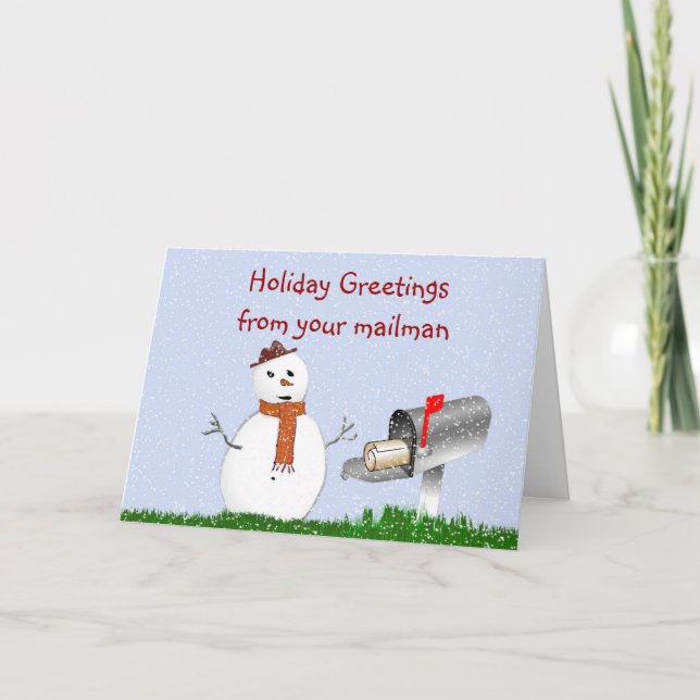 Holiday Greetings from you mailman Christmas (Front)