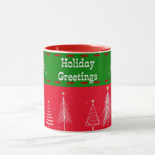 Holiday Greetings in Holiday Colours Mug
